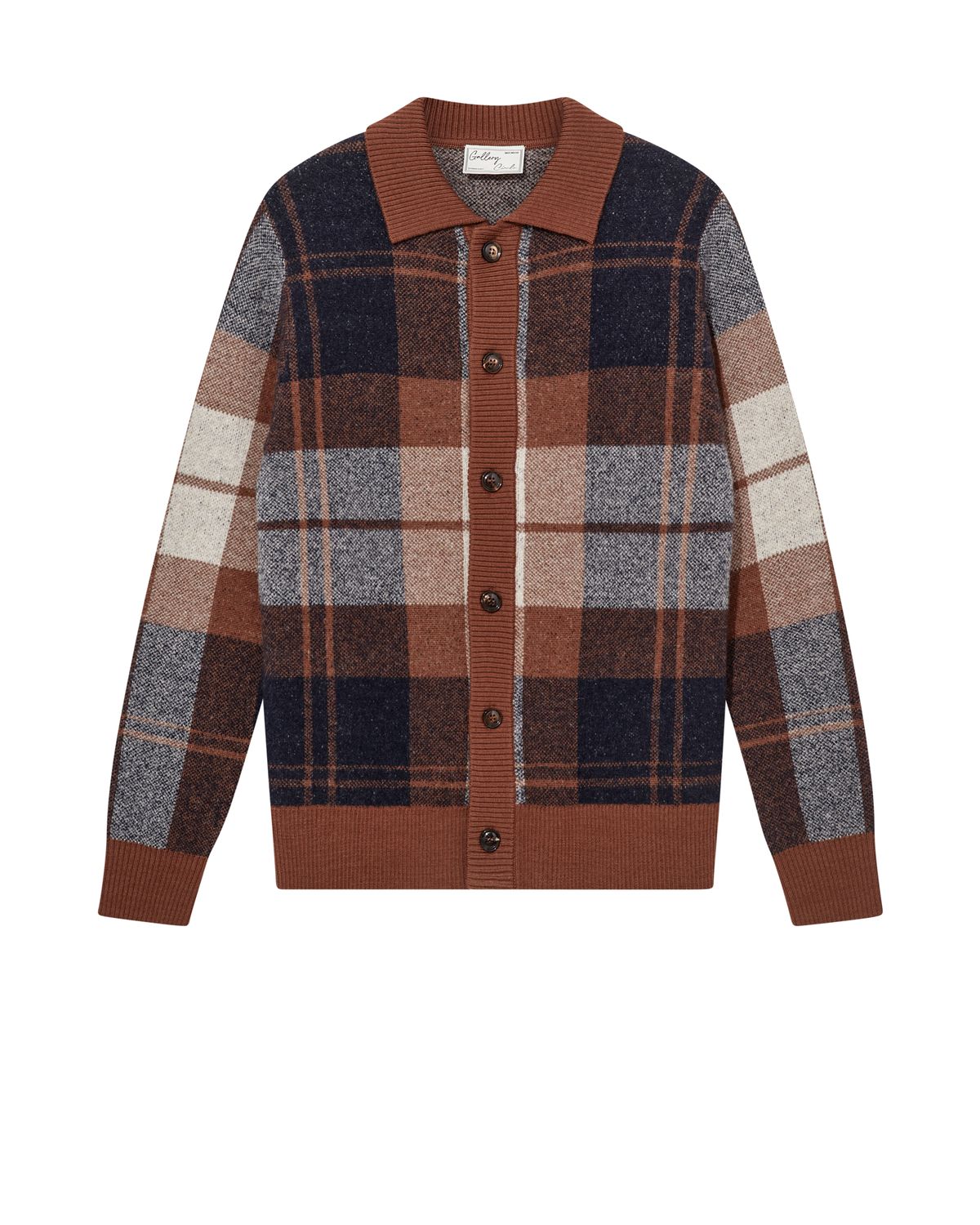 Mos Mosh Gallery wando knit cardigan check