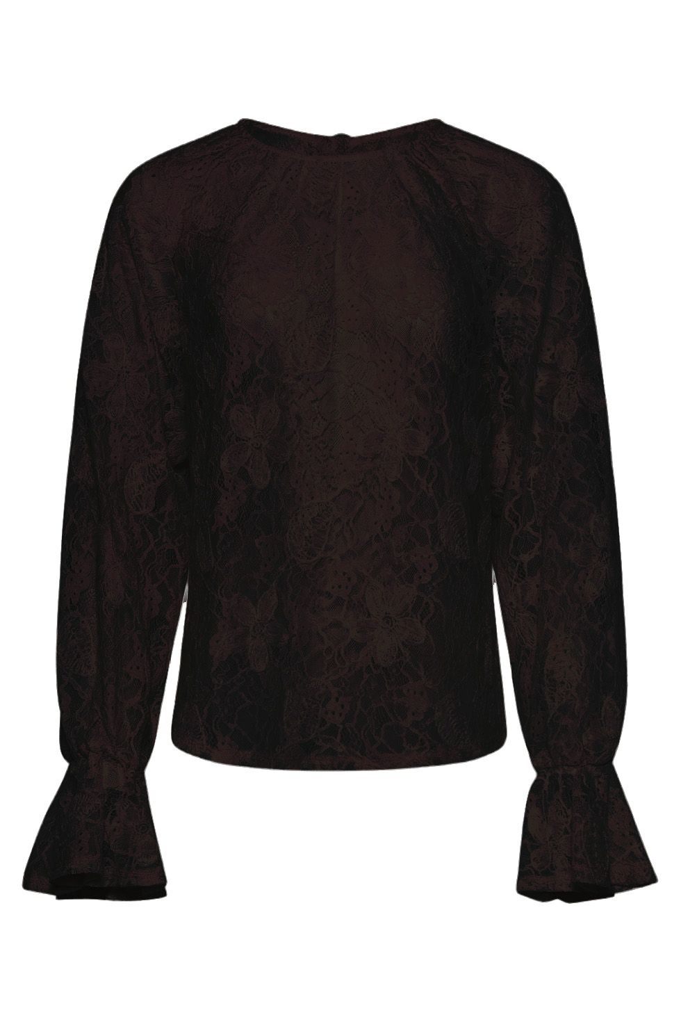 Smashed Lemon lace blouse bruin