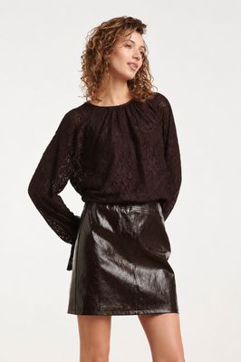 Smashed Lemon lace blouse bruin