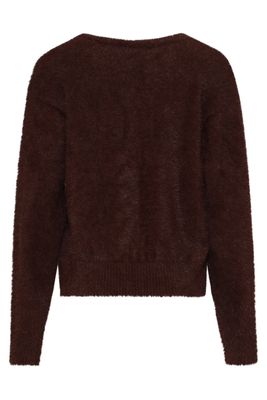 Smashed Lemon knitted cardigan no wool bruin