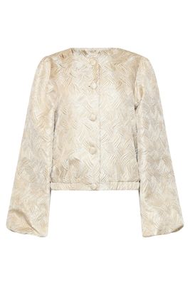 Smashed Lemon jacquard jacket zand