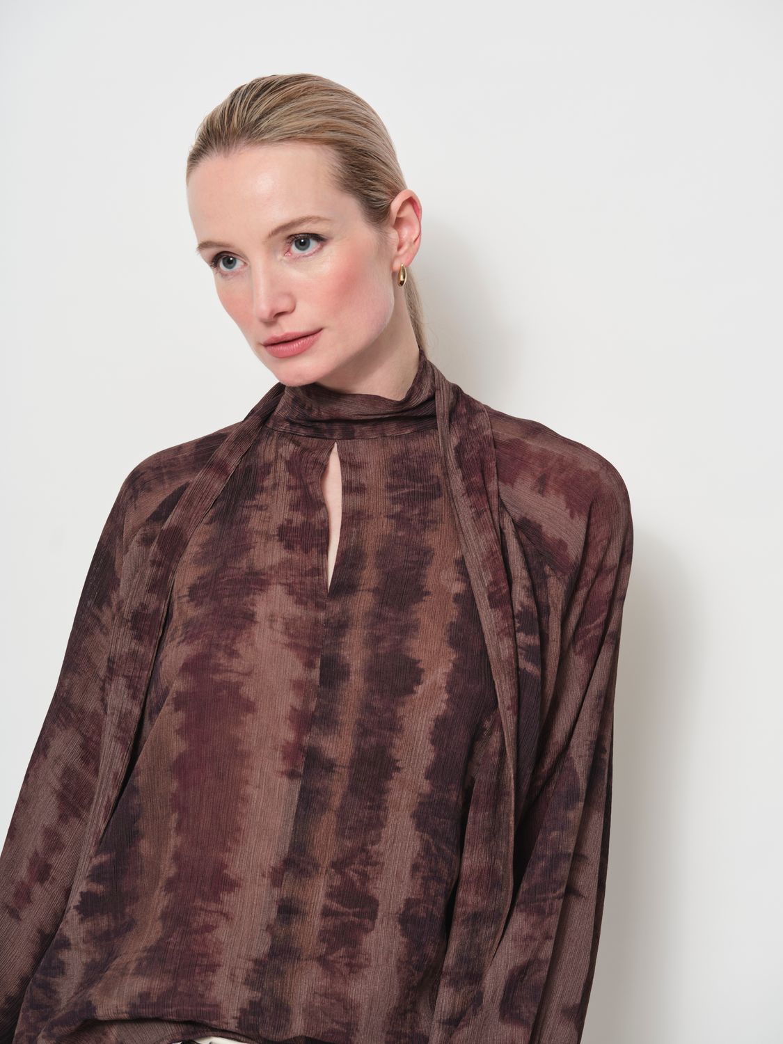 LaSalle Amsterdam raglan sleeve blouse multicolour