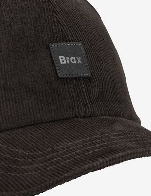 Brax Men cary ribcord cap bruin