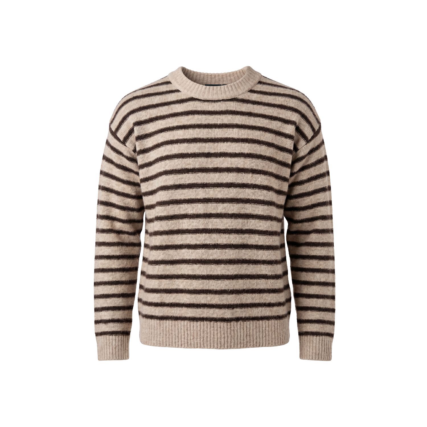 Poools striped pullover bruin