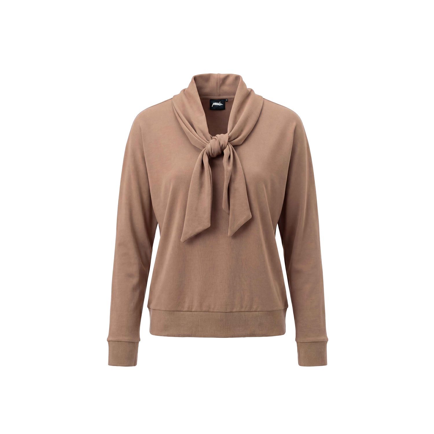 Poools top with scarf zand