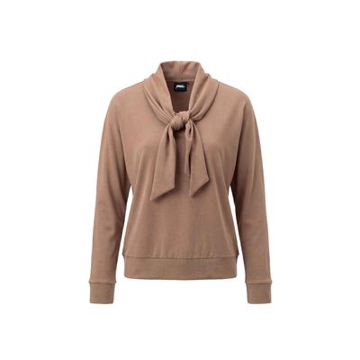Poools top with scarf zand Poools top with scarf zand
