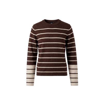 Poools striped pullover bruin Poools striped pullover bruin