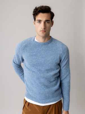 Mos Mosh Gallery carlos crew neck knit blauw