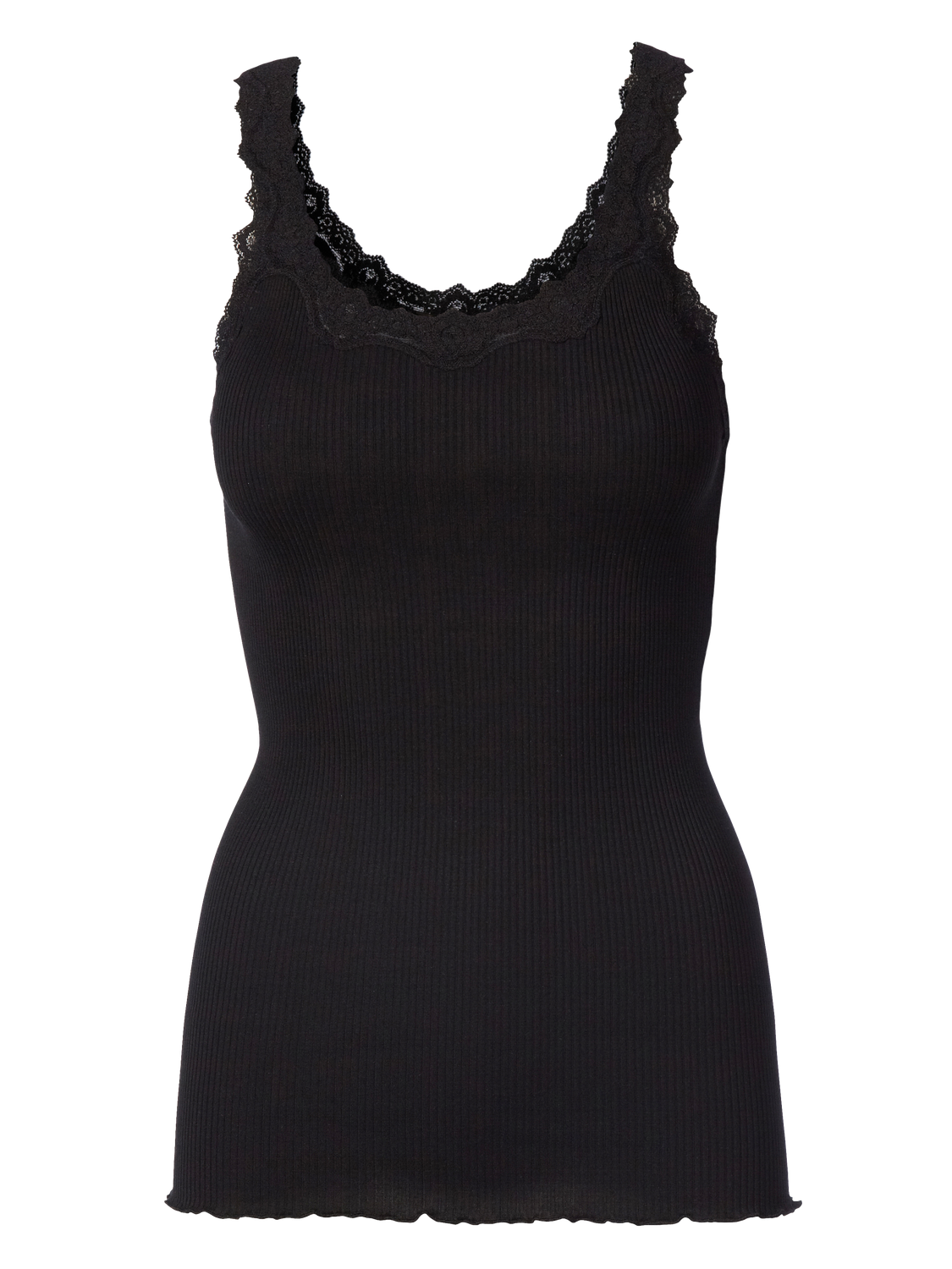Rosemunde Copenhagen babette silk deep back zwart