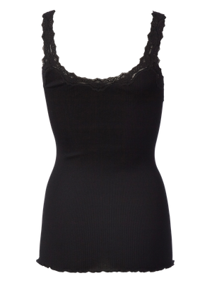 Rosemunde Copenhagen babette silk deep back zwart