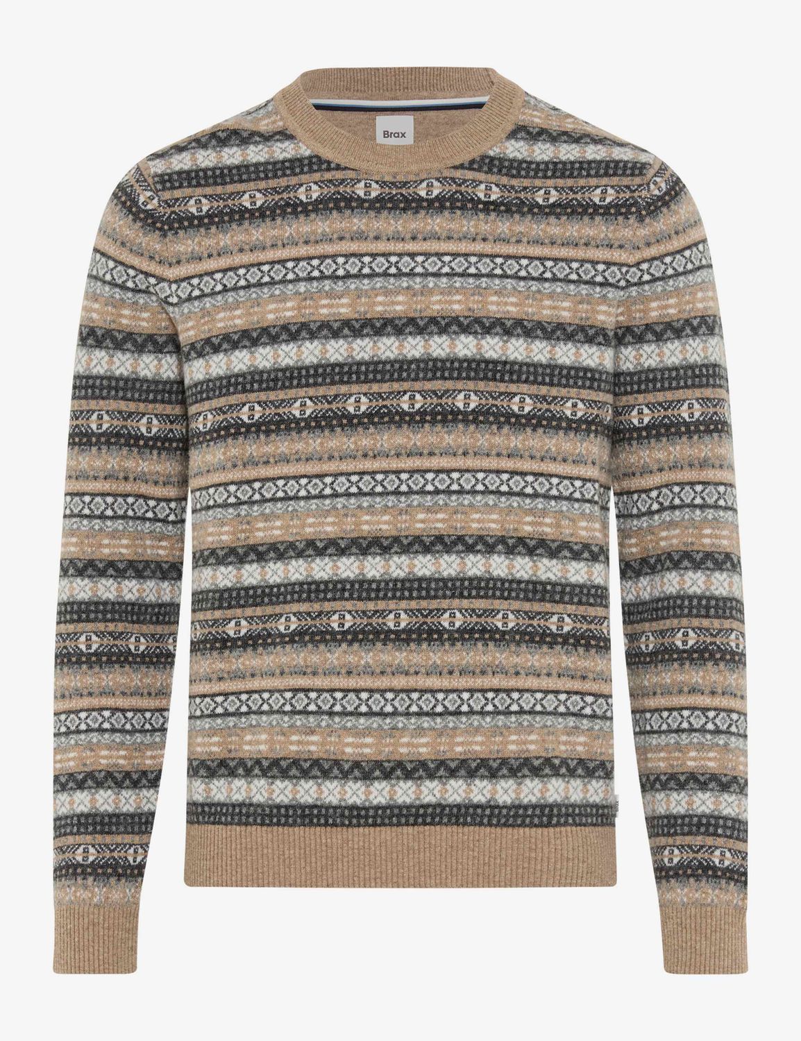 Brax Men rick jaquard pullover multicolour
