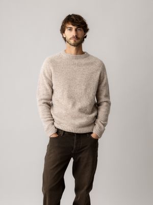 Mos Mosh Gallery carlos crew neck knit grijs