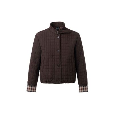Poools jacket with checked cuffs check
