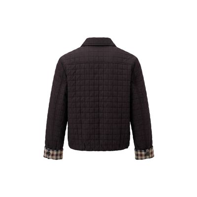 Poools jacket with checked cuffs check