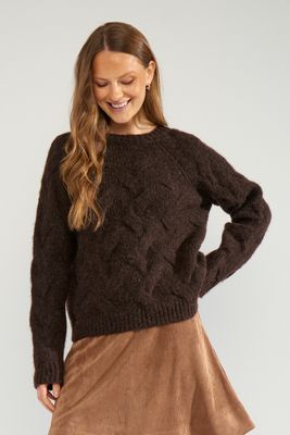 Nümph almas pullover bruin