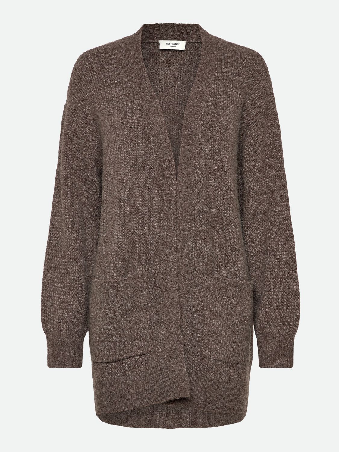 Rosemunde Copenhagen tinker wool bland v-neck cardigan grijs