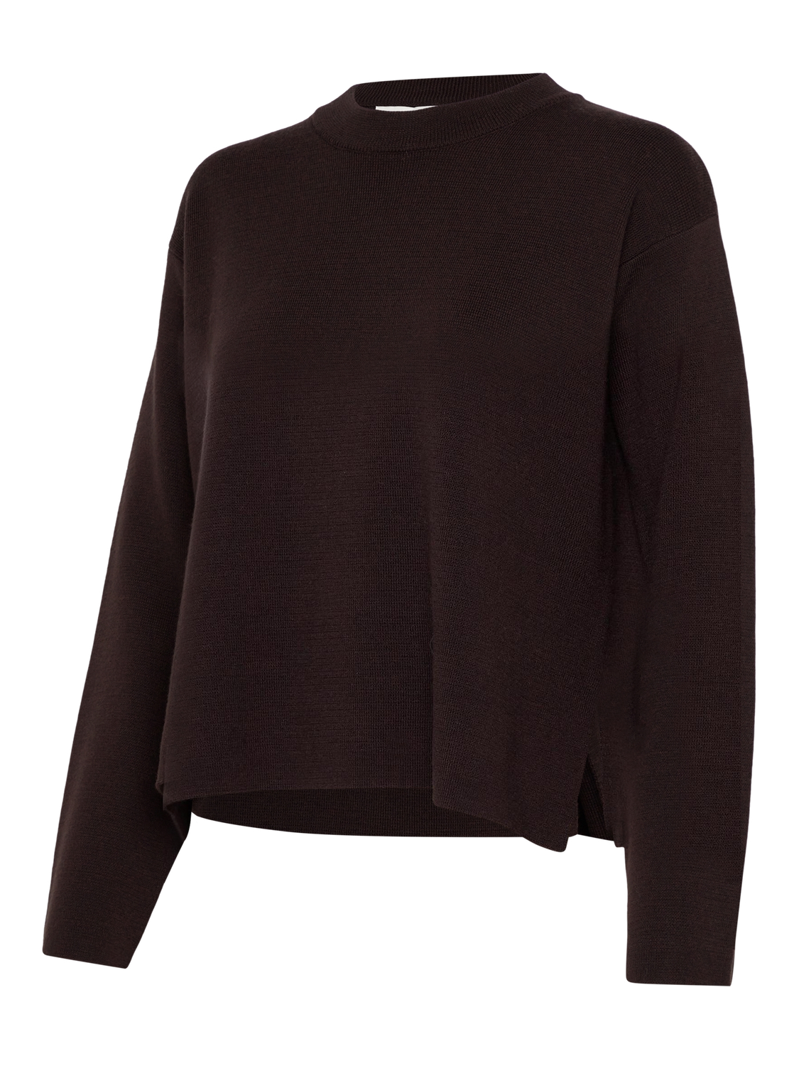 Rosemunde Copenhagen cody merino ls mock neck bruin