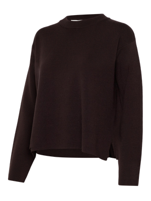 Rosemunde Copenhagen cody merino ls mock neck bruin Rosemunde Copenhagen cody merino ls mock neck bruin
