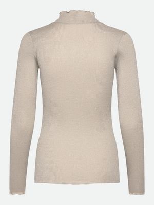Rosemunde Copenhagen boston lurex ls top zand