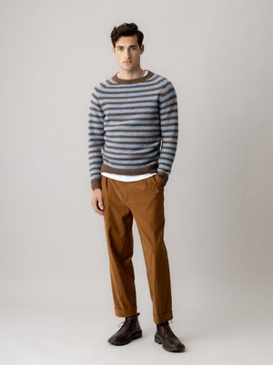 Mos Mosh Gallery carlos stripe crew neck knit multicolour