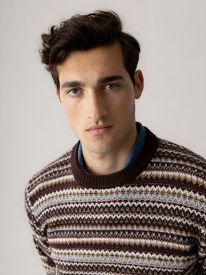 Mos Mosh Gallery laporte pence crew neck knit multicolour