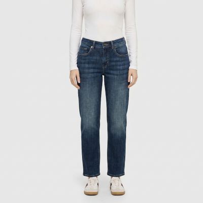 Mac gina straight jeans blauw