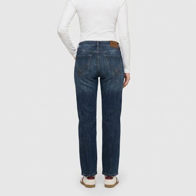 Mac gina straight jeans blauw