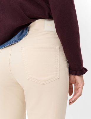 Brax may s ribcord pants off white