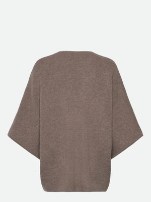 Rosemunde Copenhagen jesse wooll cape cardigan zand