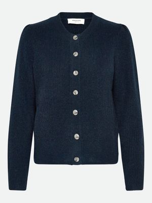 Rosemunde Copenhagen tinker wool bland cardigan blauw Rosemunde Copenhagen tinker wool bland cardigan blauw