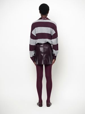 Dante6 scene patent faux leather pants bordeaux