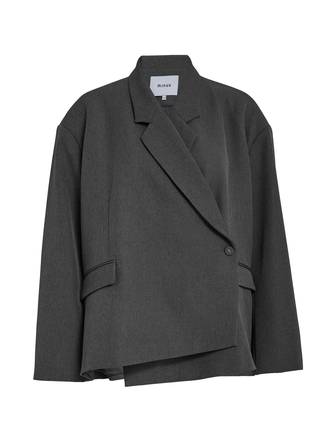 Minus vivianne oversize blazer grijs