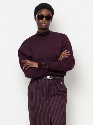 Dante6 morrison relaxed logo sweater bordeaux