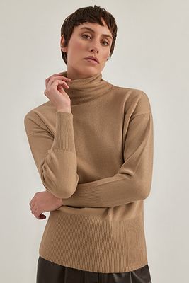 Alpha Studio knitted pullover camel Alpha Studio knitted pullover camel