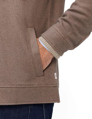 Brax Men santiago overshirt bruin