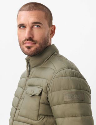 Brax Men brad quilted jacket groen
