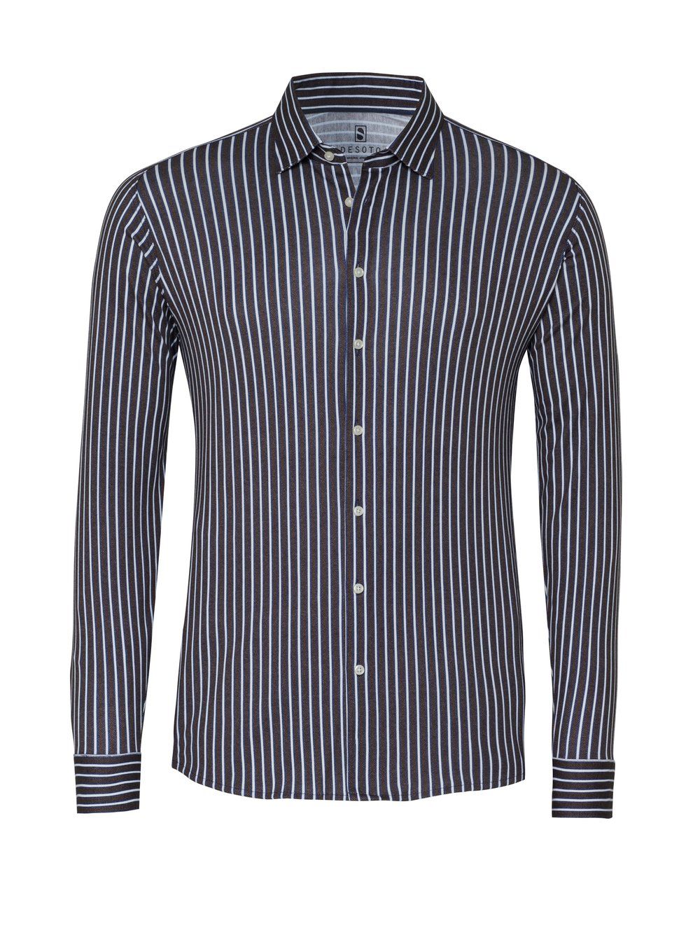 Desoto Men casual kent stretch shirt bruin