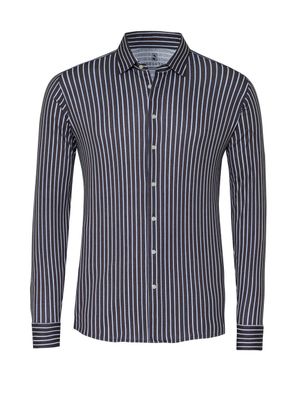 Desoto Men casual kent stretch shirt bruin