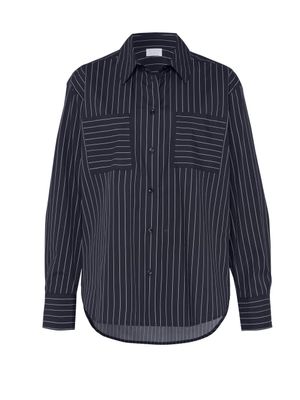Desoto finja striped blouse blauw