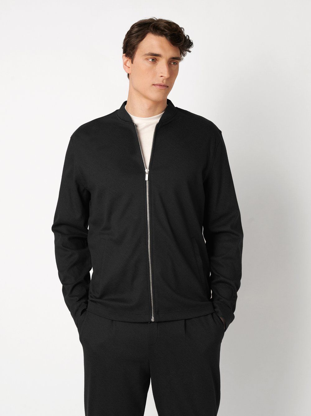 Desoto Men casual college jacket zwart
