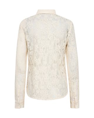 Mos Mosh kether lace tie shirt off white