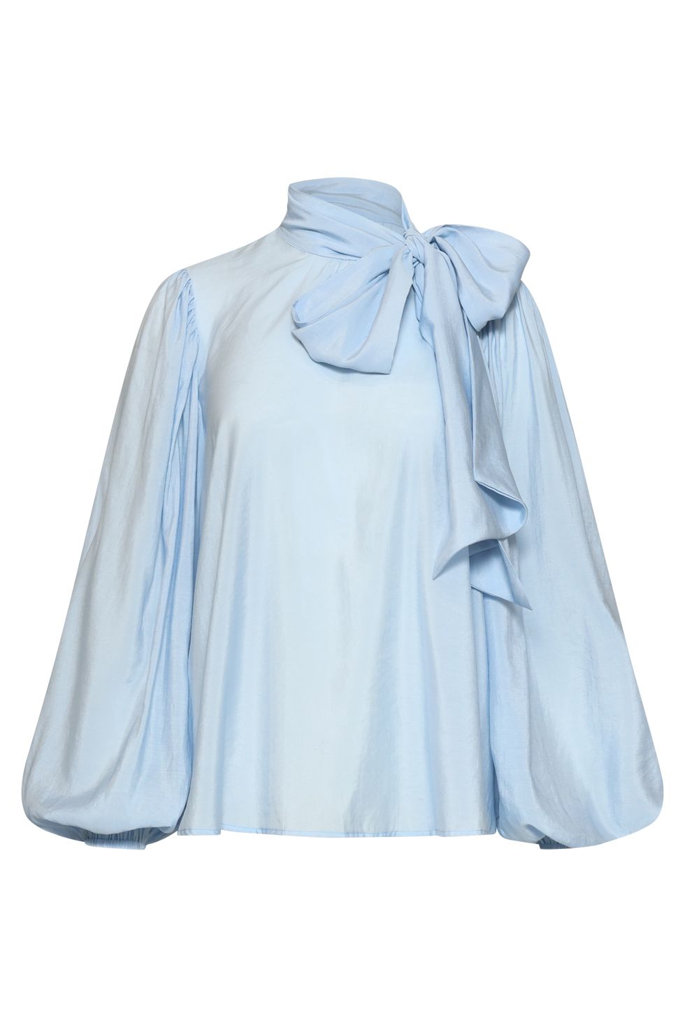 Smashed Lemon blouse with bow blauw