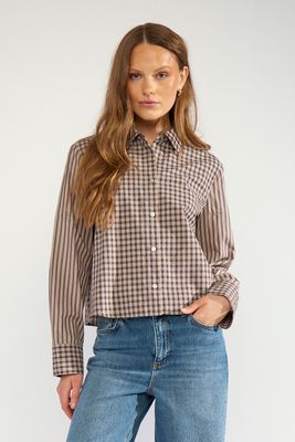 Nümph nuriya check blouse check