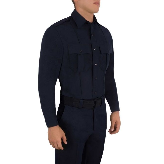 Blauer LS Polyester Zippered Shirt