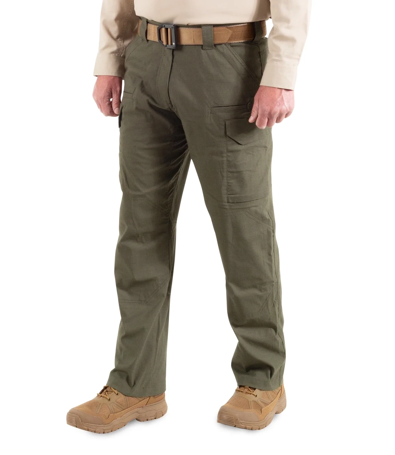 First Tactical V2 Pantaloni Tattici Uomo Micro Ripstop - Verde, 36W X 32L - 4