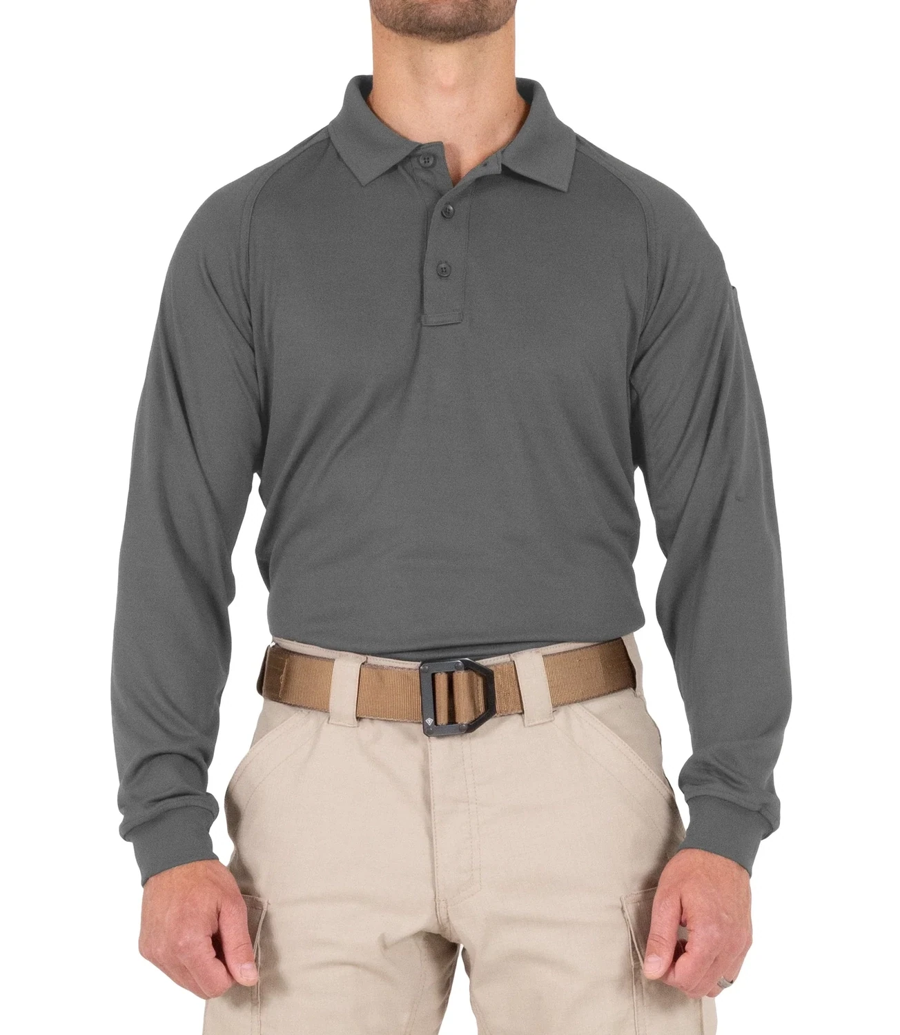 First Tactical Men&#39;s Performance Long Sleeve  Polo
