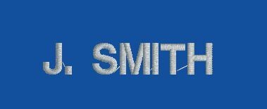 Embroidered Name