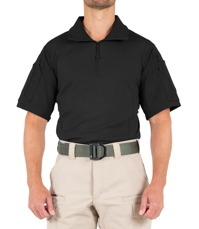 First Tactical Defender Short Sleeve Shirt, Color: Black