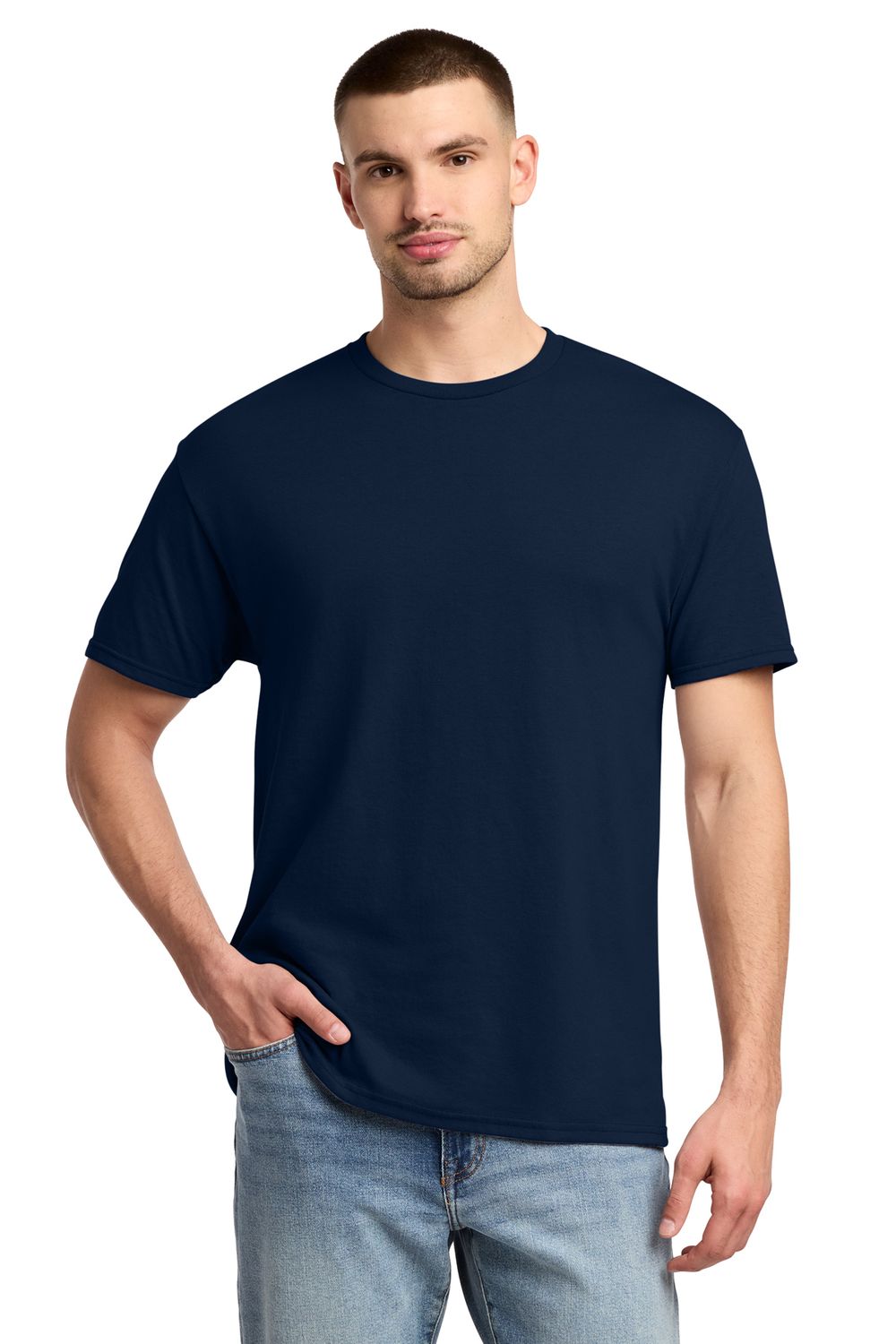 Jerzee Navy Short Sleeve T-Shirt Neshannock Logo