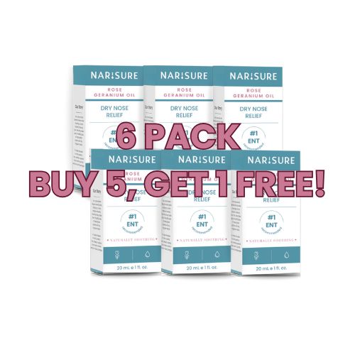 Case of 6 Narisure Dry Nose Relief Bottles